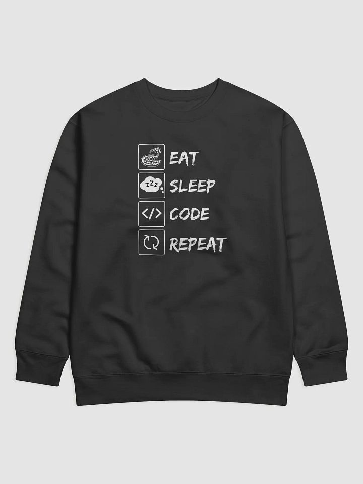Eat, Sleep, Code, Repeat Sweatshirt | Premium Cotton Comfort product image (1)