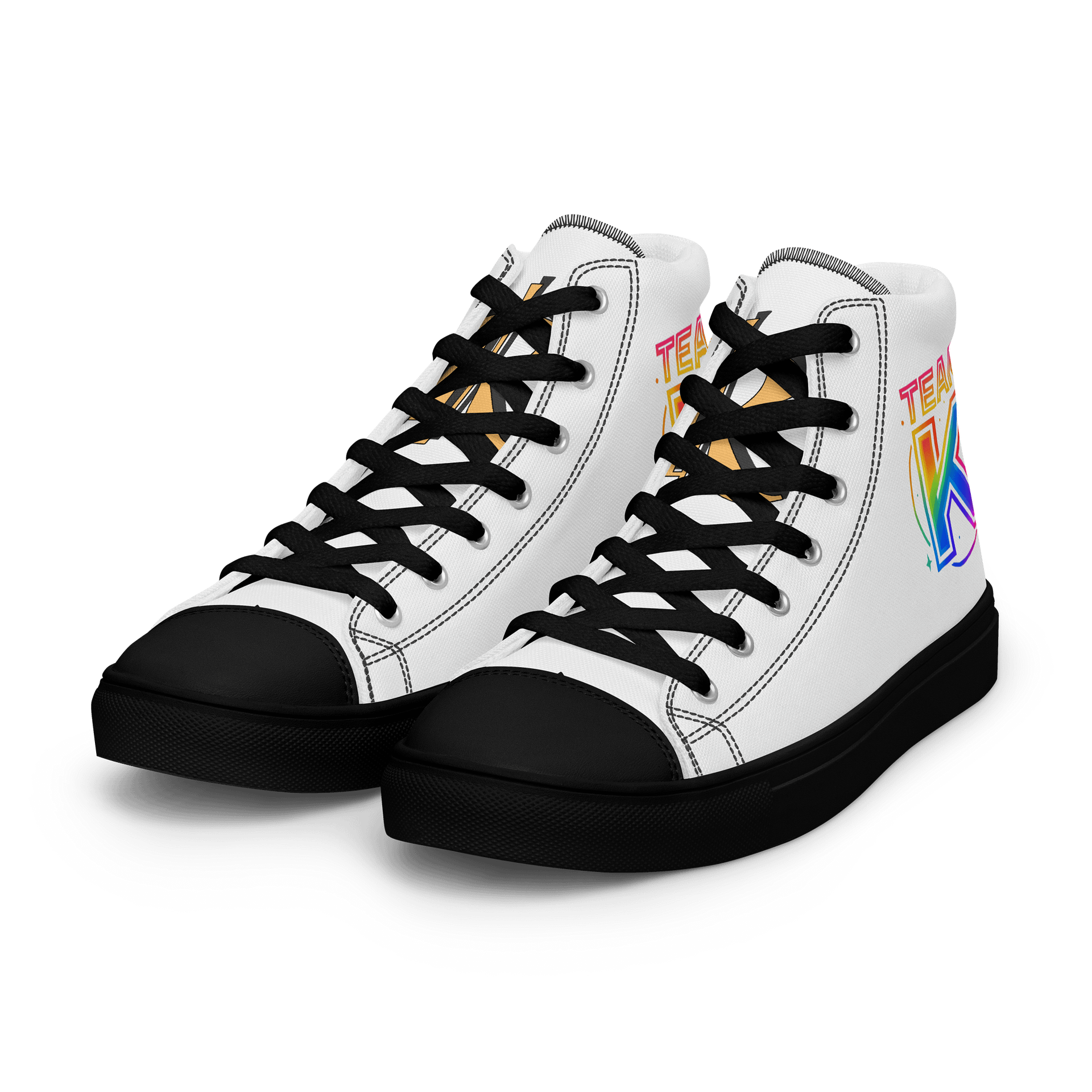 TEAM K Pride 1 Women's High Top Canvas Shoes product image (6)