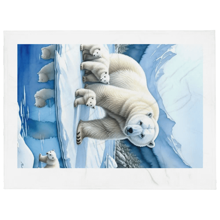 Arctic Embrace Throw Blanket product image (1)