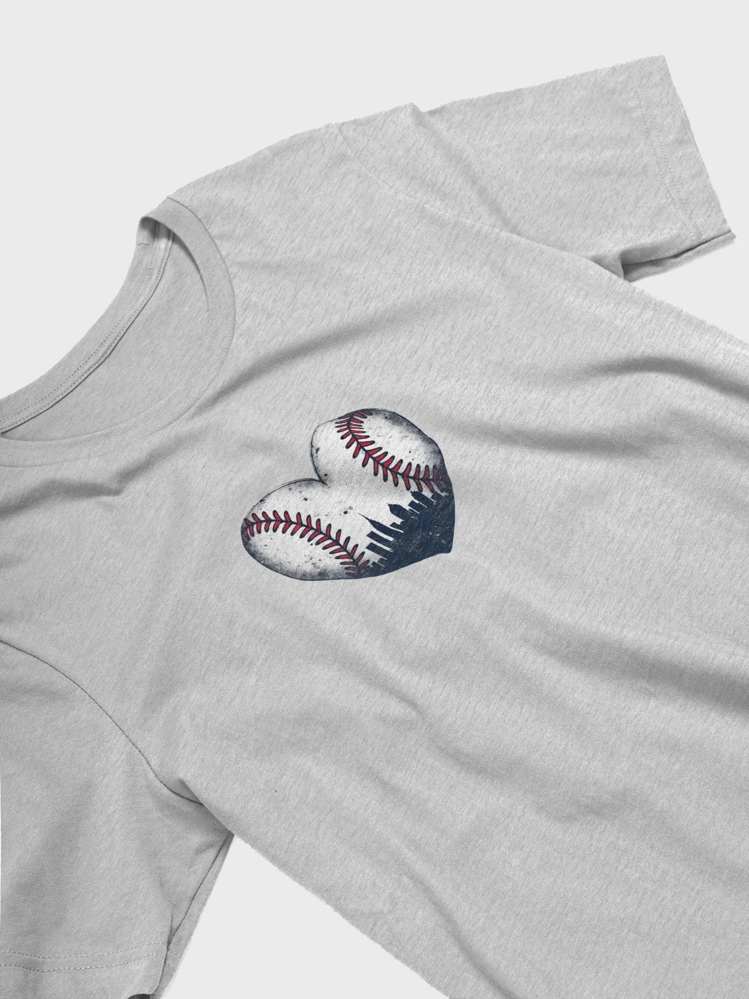 New York Urban Love Baseball Heart T-Shirt product image (2)