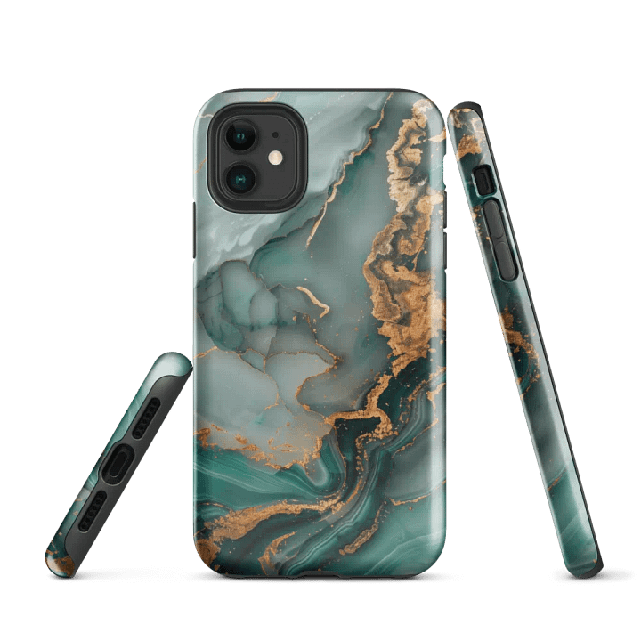 Turquoise Marble Tough iPhone Case product image (1)