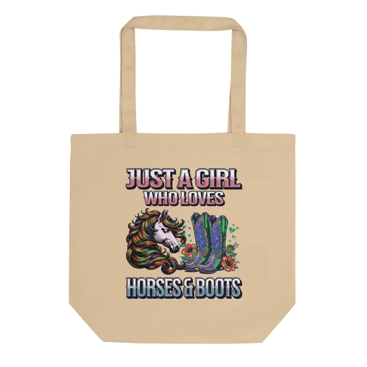 Just a Girl Who Loves Horses And Boots Tote Bag product image (1)