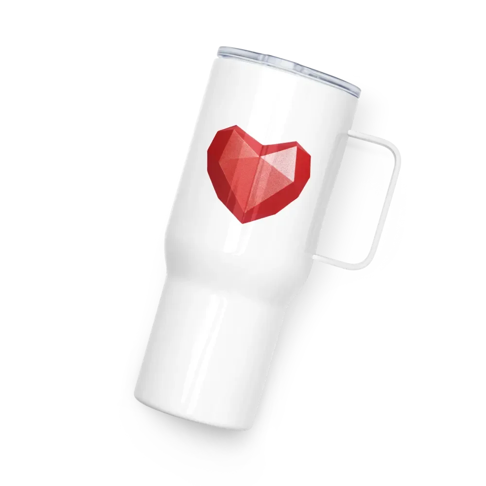 Gemstone Heart Travel Mug with Handle product image (4)