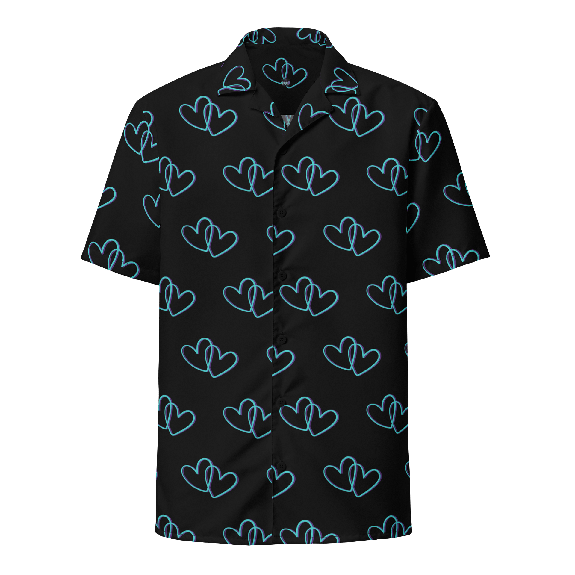 Black Heart Button-Up Shirt product image (1)