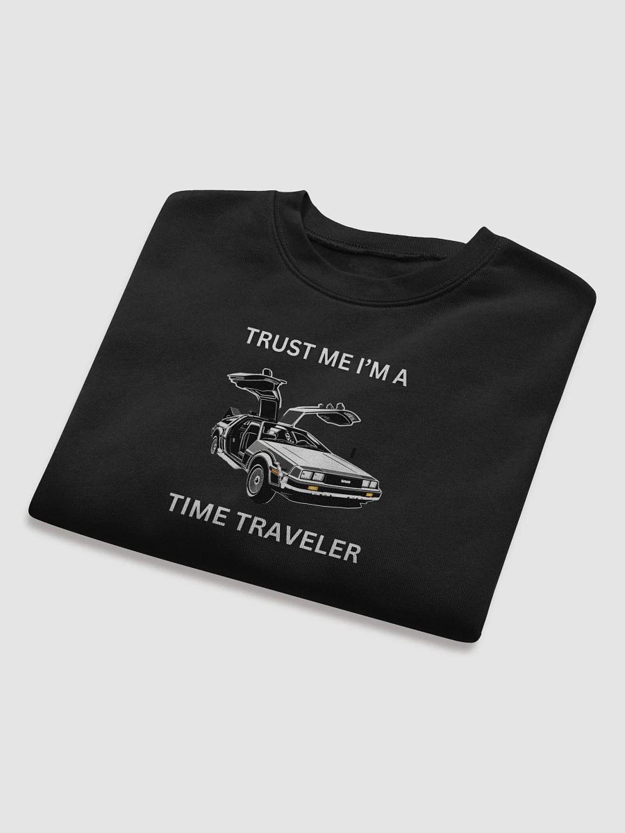 Trust Me, I'm a Time Traveler Women's Cropped DeLorean Fleece Sweatshirt product image (8)