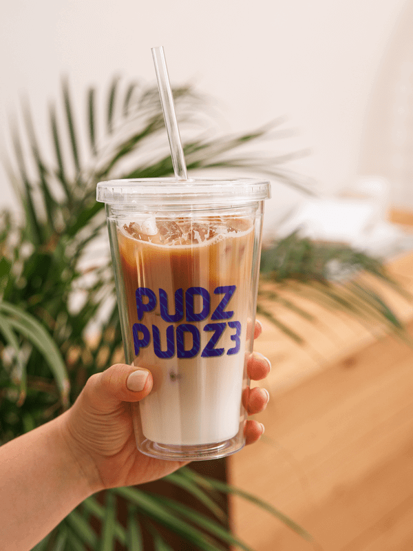 Punk Pudz Clear Plastic Tumbler w/ Straw product image (2)