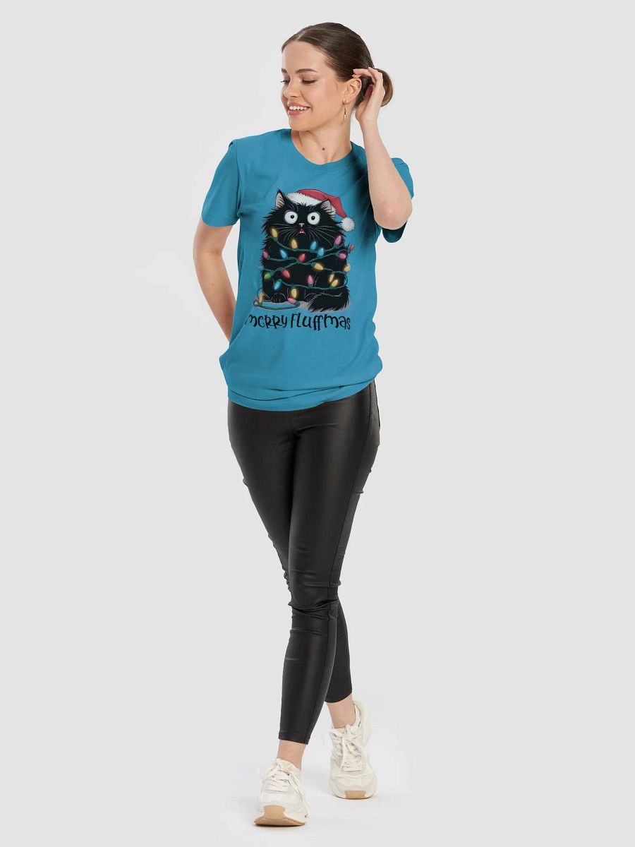 Merry Fluffmas - Festive Cat Chaos Christmas T-Shirt product image (72)