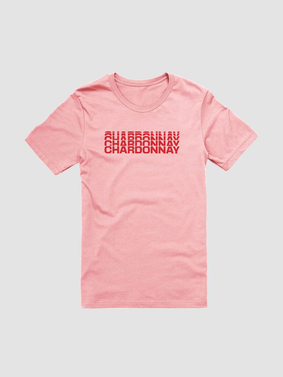 Chardonnay Lovers Faded Text T-Shirt – Wine Aesthetic for Tastemakers product image (4)