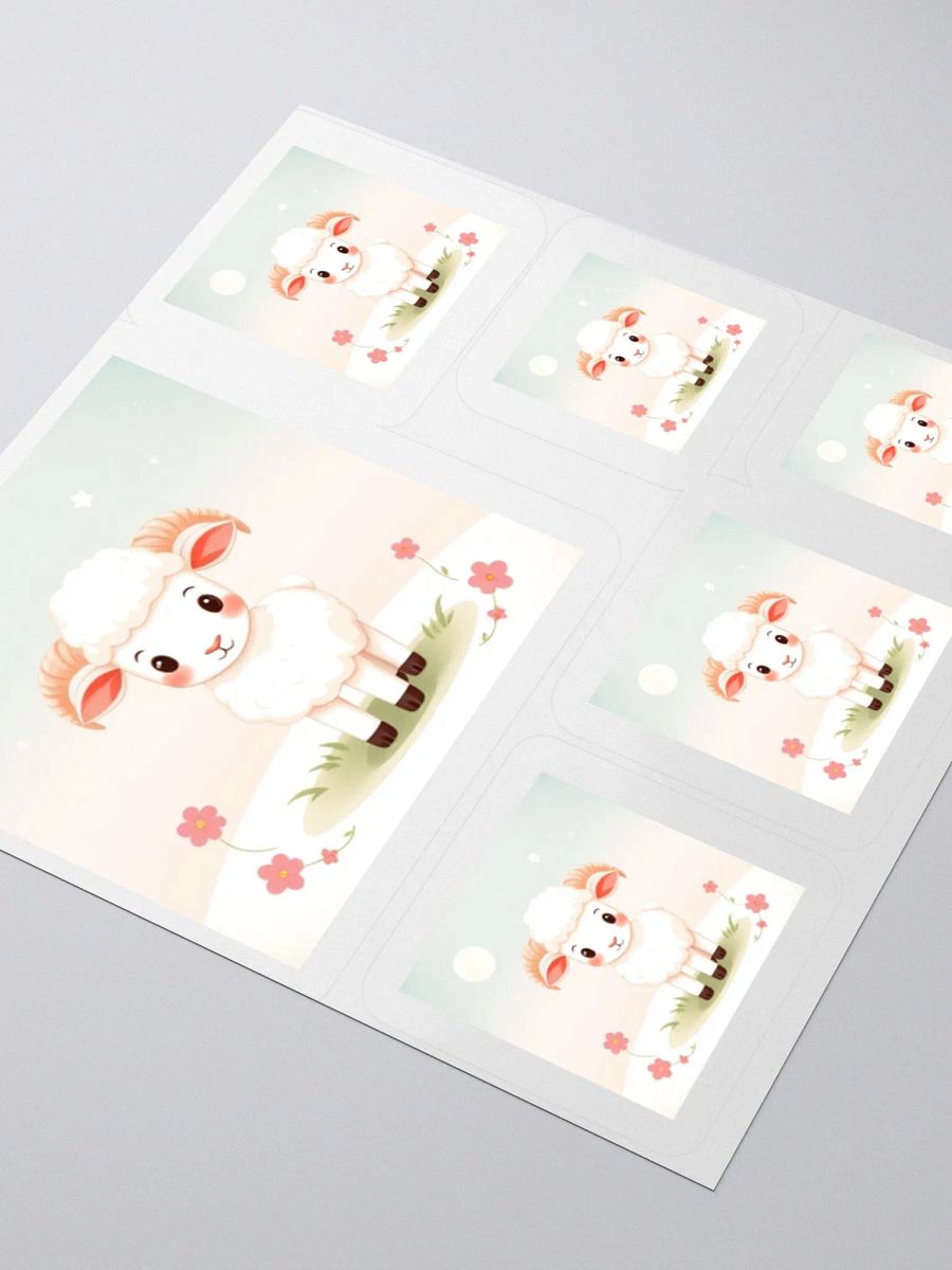 Whimsical Sheep Dreams Kiss Cut Stickers product image (3)