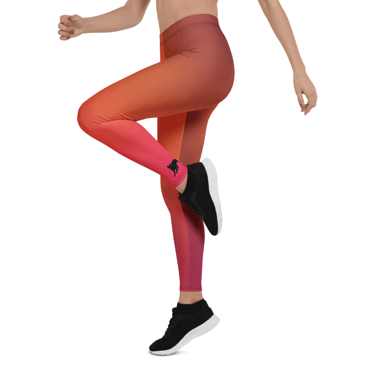 Sunset Stroll Cat Leggings product image (1)