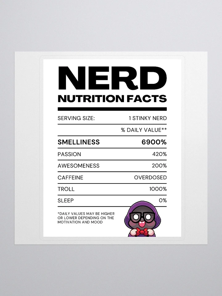 Nerd Label Sticker product image (1)