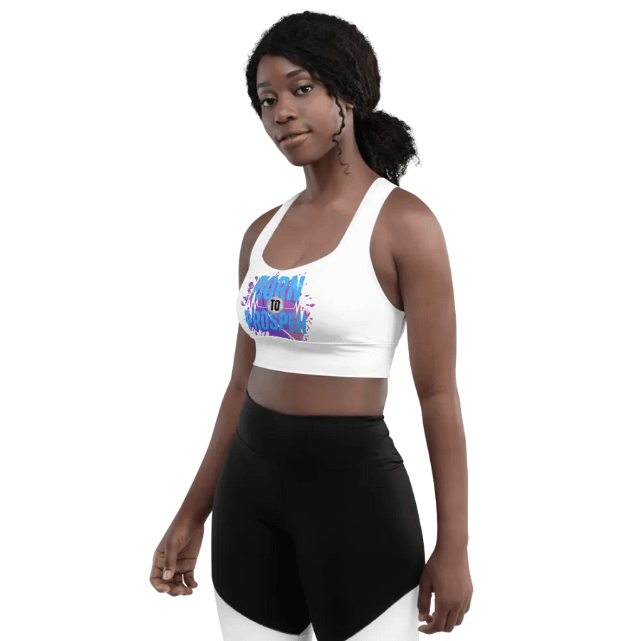 Energize Born to Prosper Padded Workout Sports Bra product image (6)