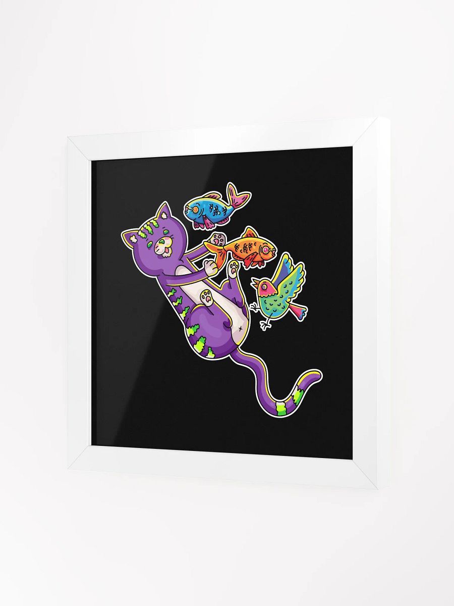 Framed - Paws, Claws & Fins / Black Background product image (3)