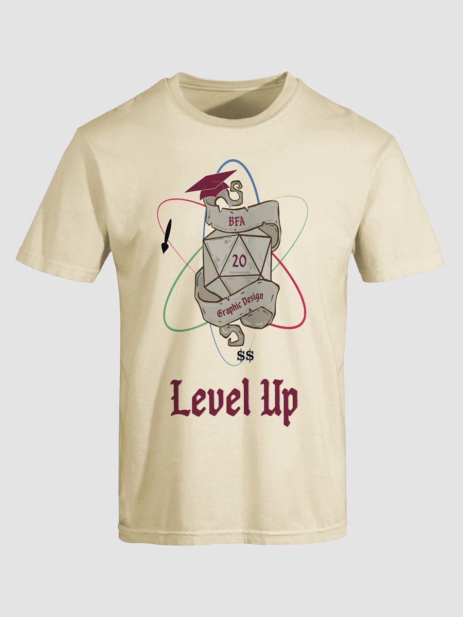 "Level Up" BFA Graphic Design Graduation T-Shirt product image (5)