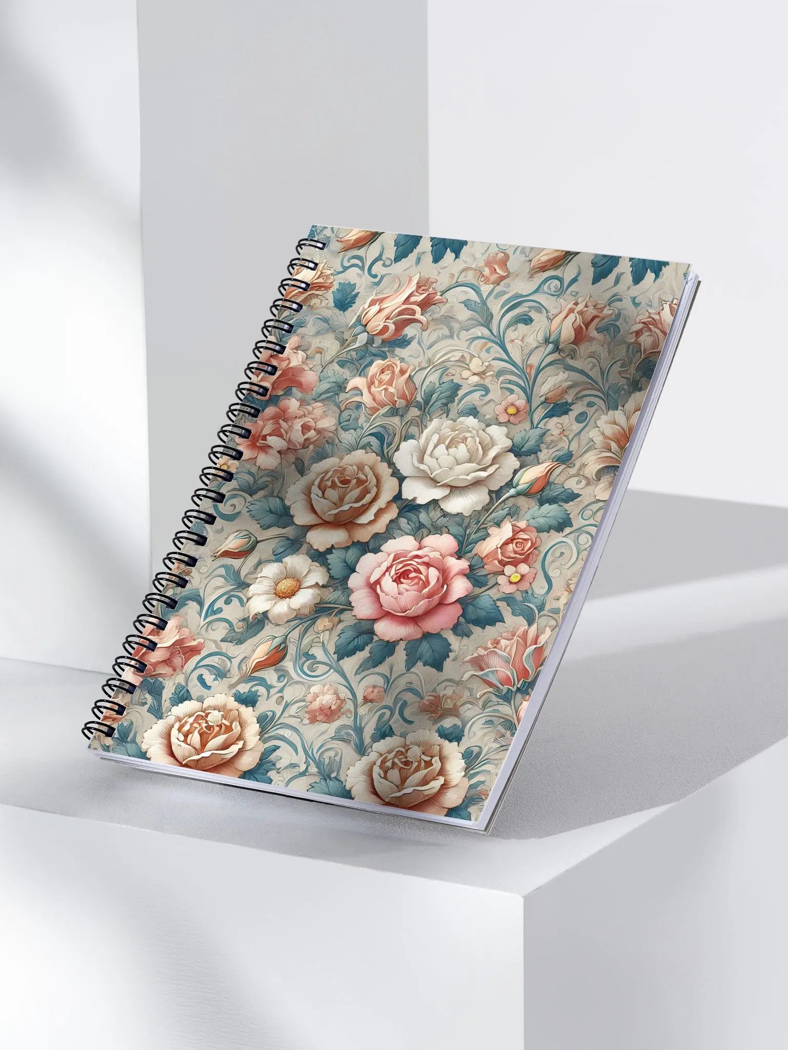 Royal Floral Spiral Notebook product image (3)