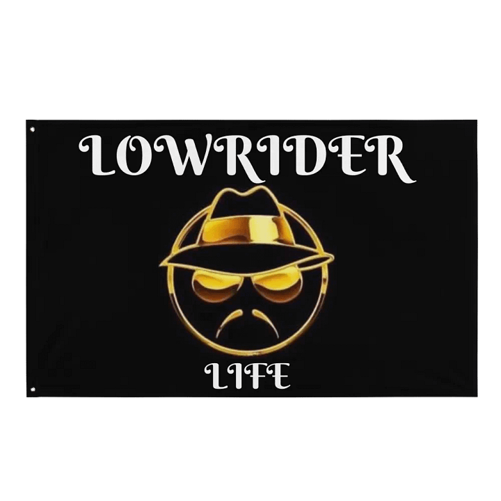 Golden Lowrider Life Flag product image (1)