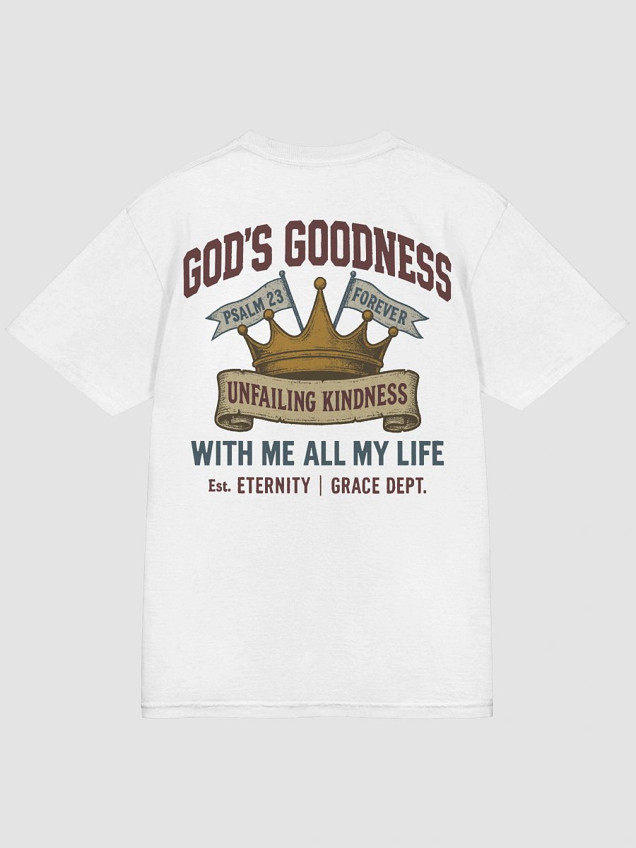Covenant Classic GOD’S GOODNESS Garment-Dyed Heavyweight T-Shirt | Vintage Christian Faith Tee product image (4)