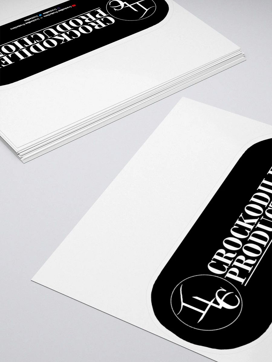 Crockodilee Productions Logo w Socials Sticker product image (12)