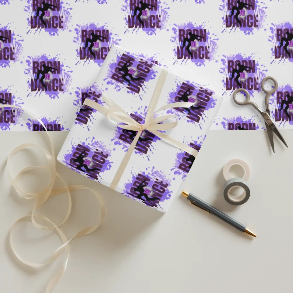 Born To Dance His Silhouette Wrapping Paper Set product image (12)