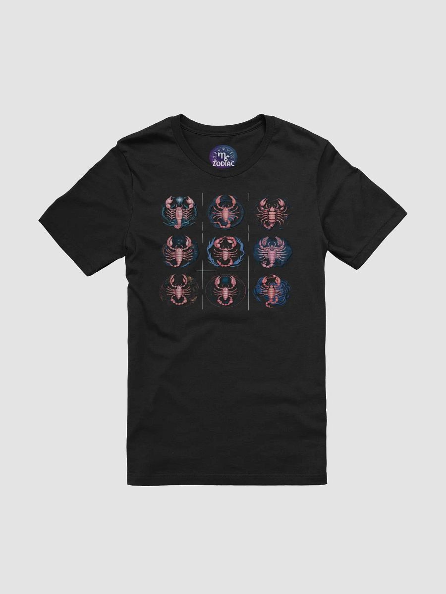 Scorpio Zodiac Unisex Supersoft T-Shirt with Cosmic Grid Design - Exclusive Astrology Gift product image (3)