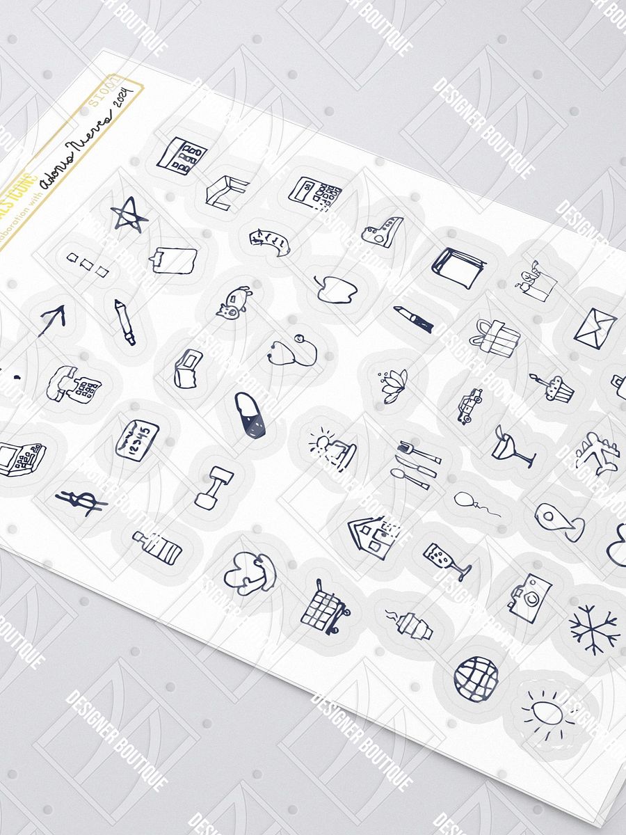 NN Designer Boutique x Adonis Nieves Essentials Icons Sticker Sheet product image (2)