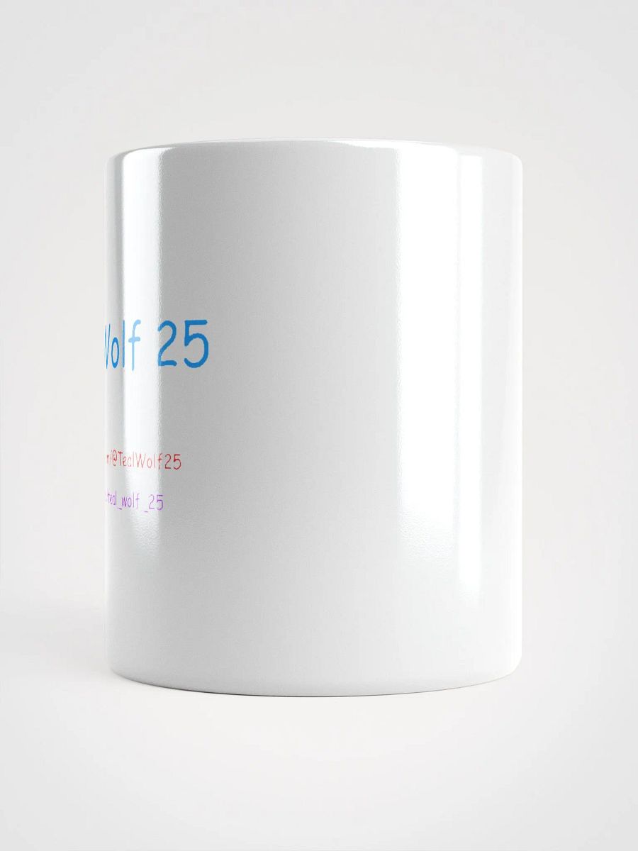 Teal Wolf White Glossy Mug product image (5)