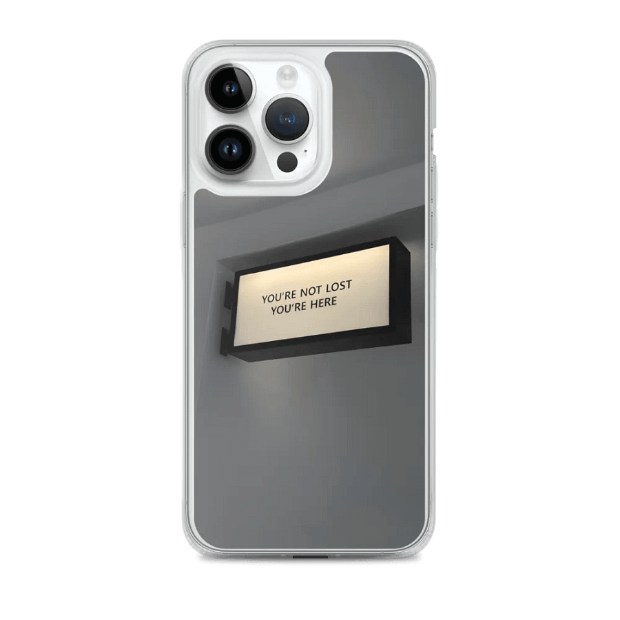 You're Here Clear MagSafe® iPhone® Case product image (2)