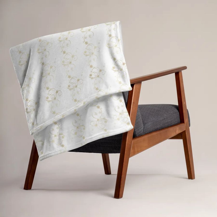 Golden Snowflakes Blanket product image (3)