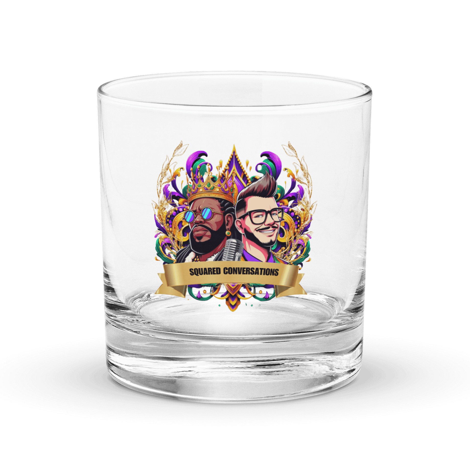 Squared Conversations Whiskey Glass product image (1)