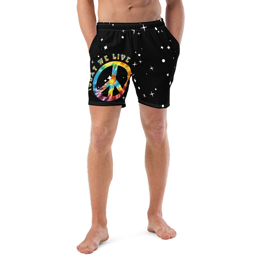 Peace and Love among the stars swim trunks product image (14)