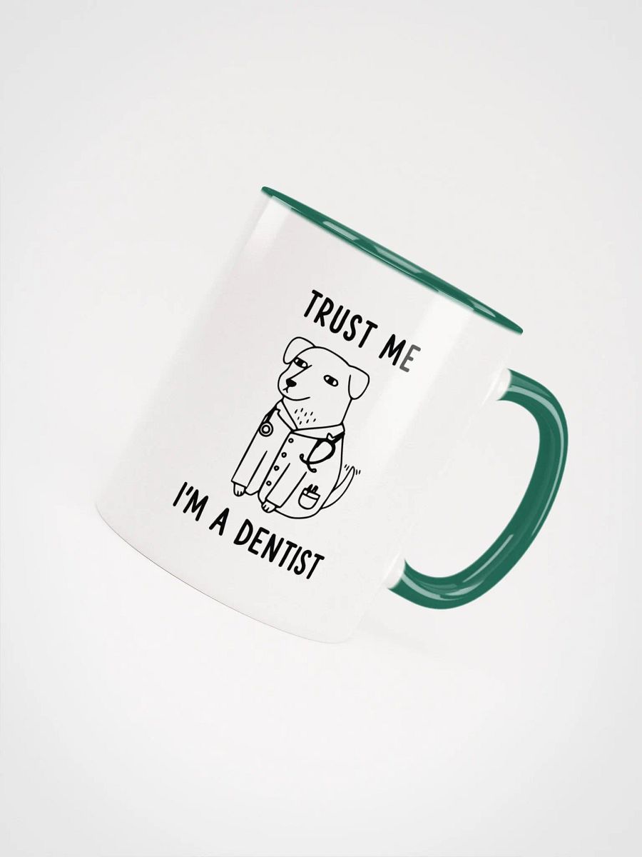 "I'm a Dentist" Ceramic Mug with color inside product image (2)