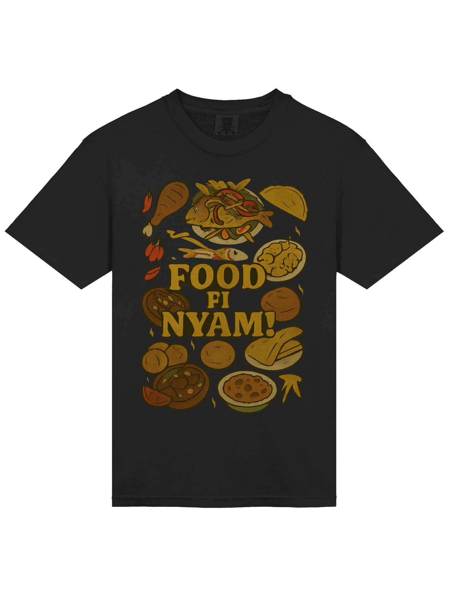 Food Fi Nyam! Illustrated T-Shirt product image (3)
