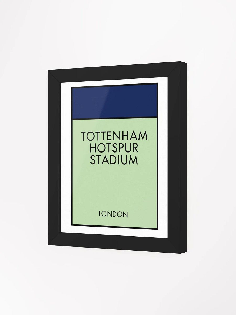 Tottenham Hotspur Stadium London Monopoly Title Art Framed Print product image (4)