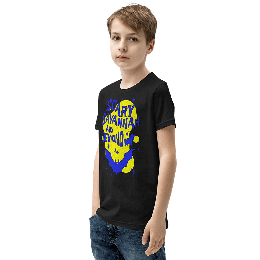 Scary Savannah Bats Youth Unisex Tee Shirt product image (11)