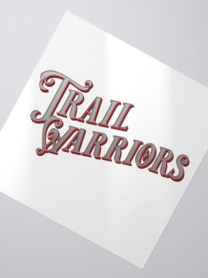 Red w/ Gradient Classic Trail Warriors Emblem Sticker product image (2)