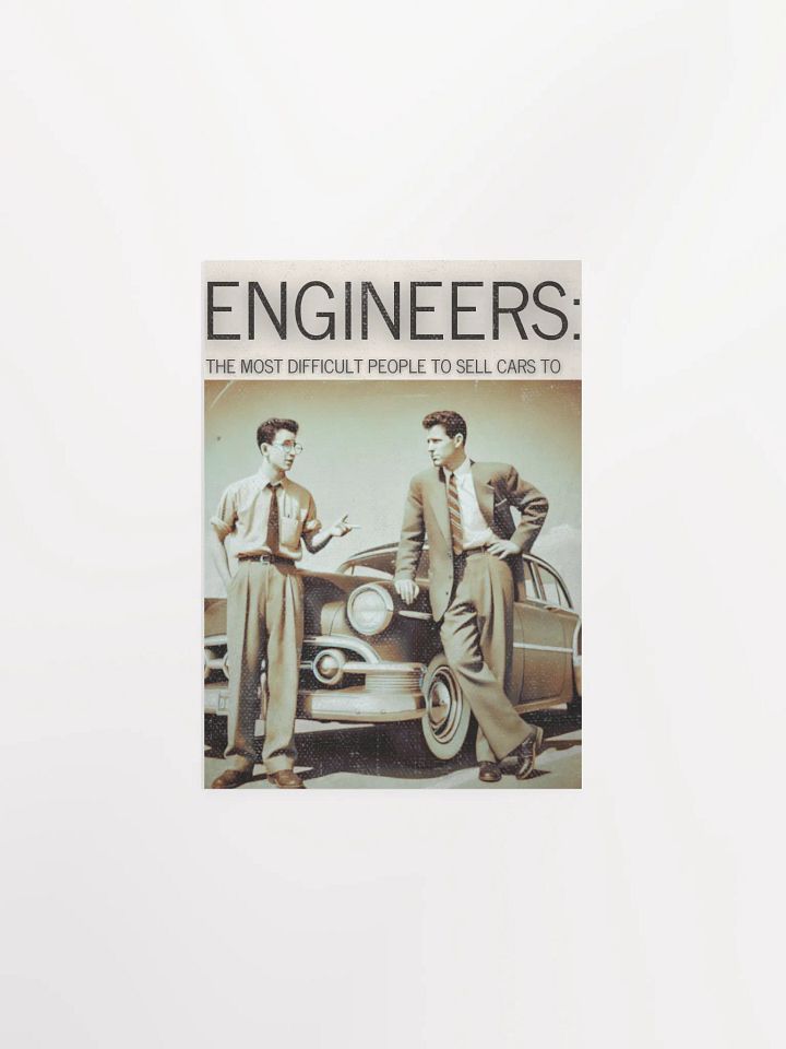 Engineers - The Most Difficult People To Sell Cars To product image (6)