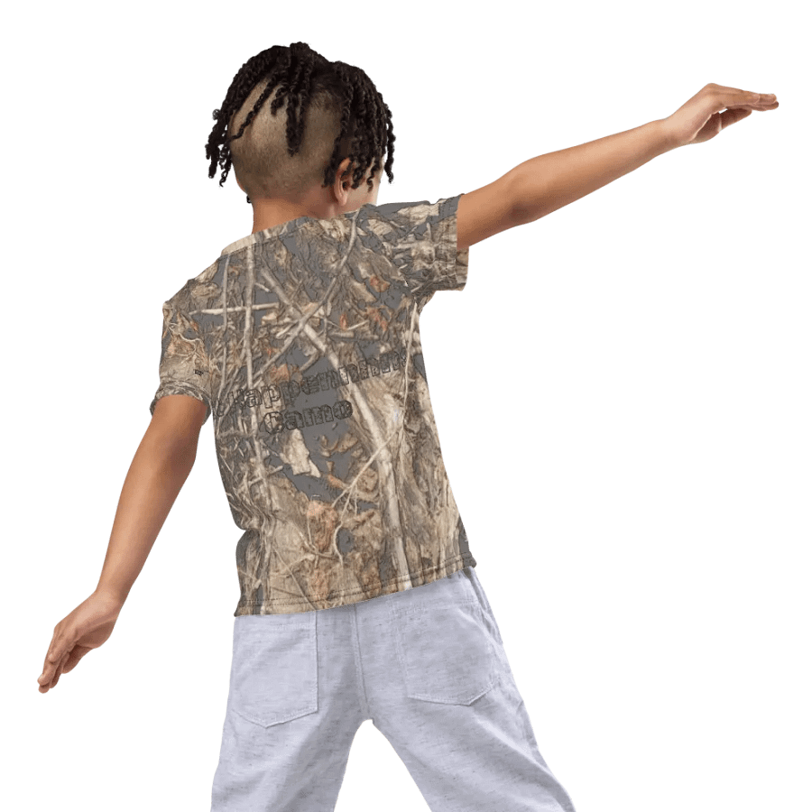 Kids Crew Neck T-Shirt - Dead Split - It Happennnns Camo product image (8)