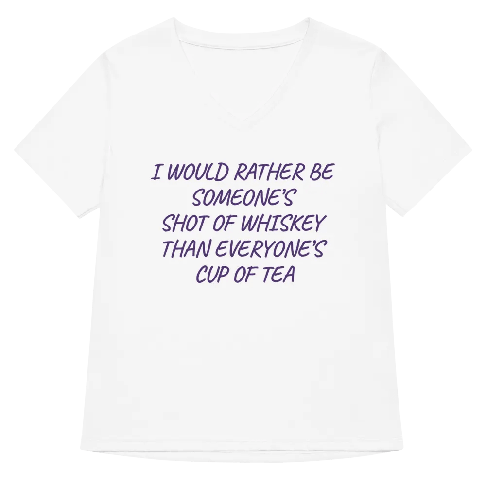 Whiskey Over Tea Women's V-Neck Tee product image (5)