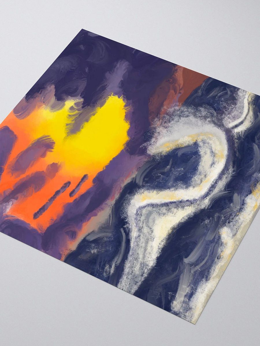 Sunset Ocean Blue Sticker product image (3)