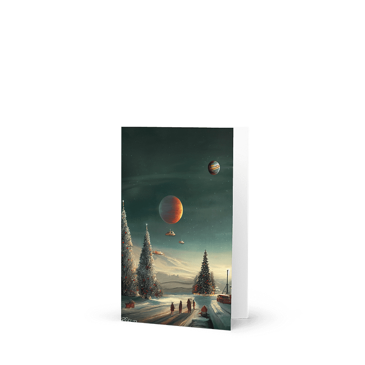 Xmas in Space Greeting Card product image (1)