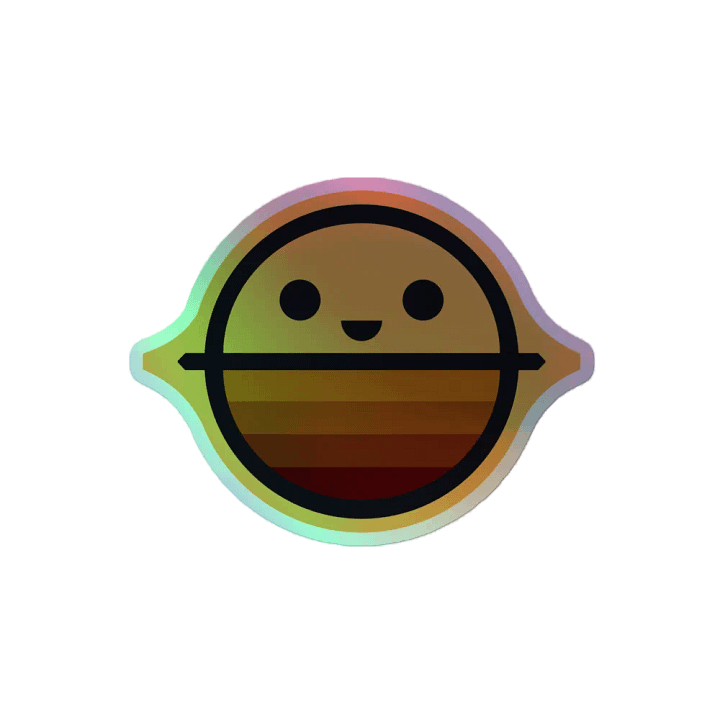 CRU holographic sticker product image (2)
