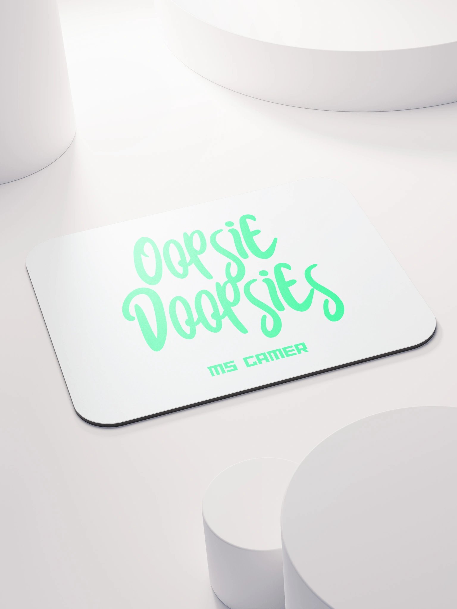 Ms Gamer Oopsie Doopsie Mouse Pad - White product image (4)