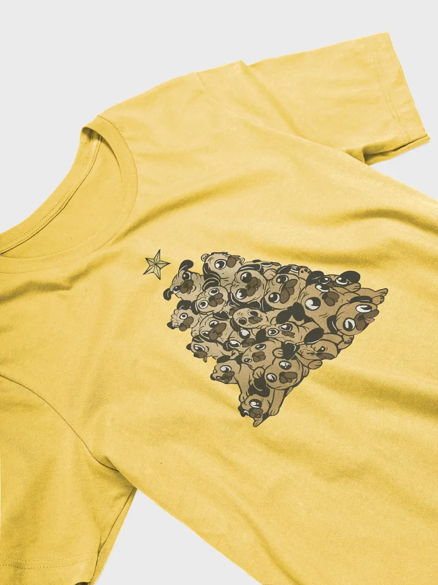 Pug Christmas Tree Premium T-shirt product image (3)