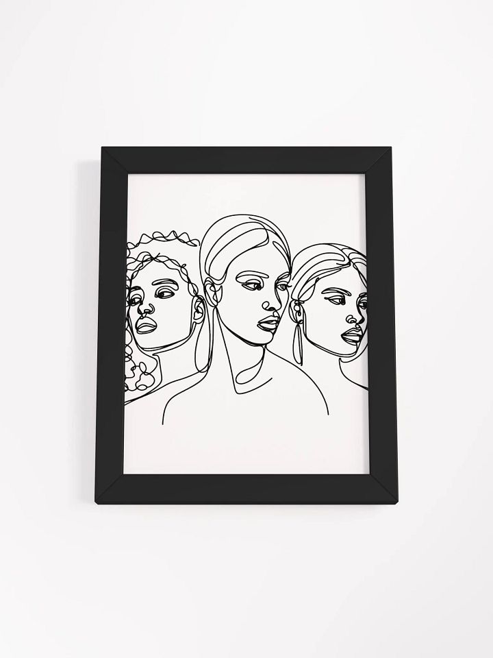 Black Beauty Line Art Framed Poster product image (4)