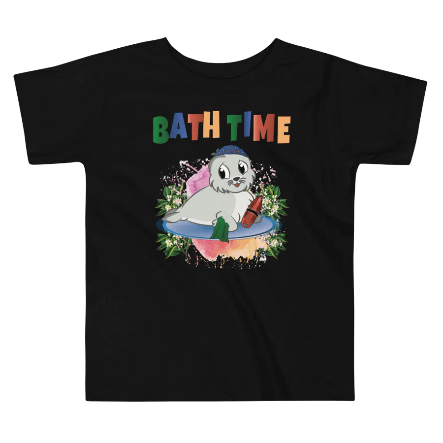 Bath Time Funny Colorful Bella +Canvas Toddler T-Shirt – Fun Gift for Kids product image (5)