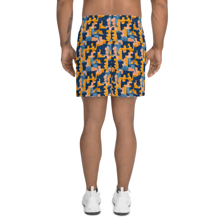 Flowing Shapes | Athletic Long Shorts product image (4)