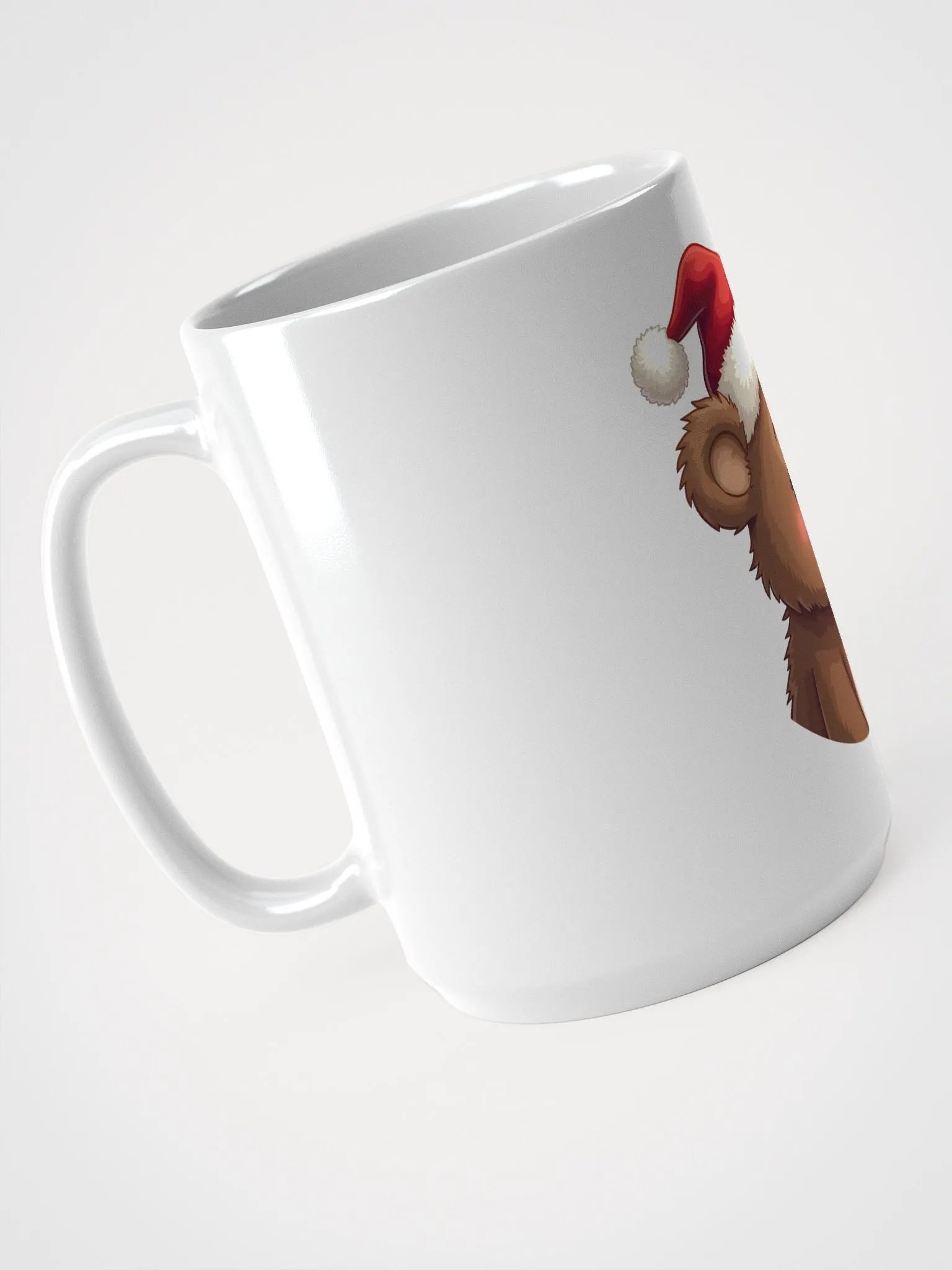 Santa Bear White Glossy Mug product image (3)