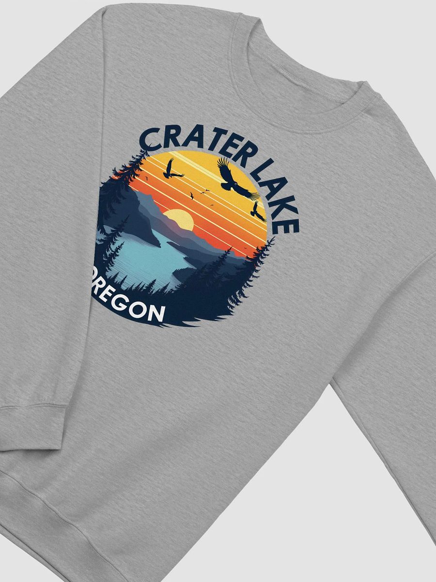 Crater Lake Oregon Sunset Serenity Crewneck Sweatshirt product image (6)