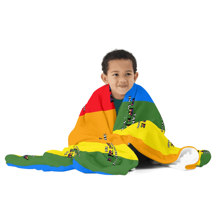 Pride Rainbow Throw Blanket product image (12)