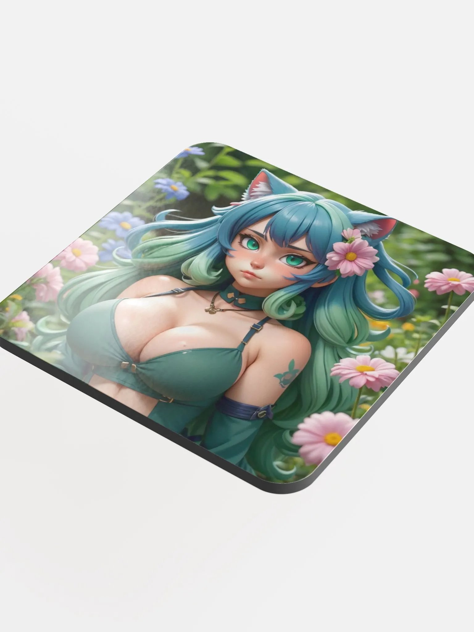 Floral Feline Cork Coaster product image (4)